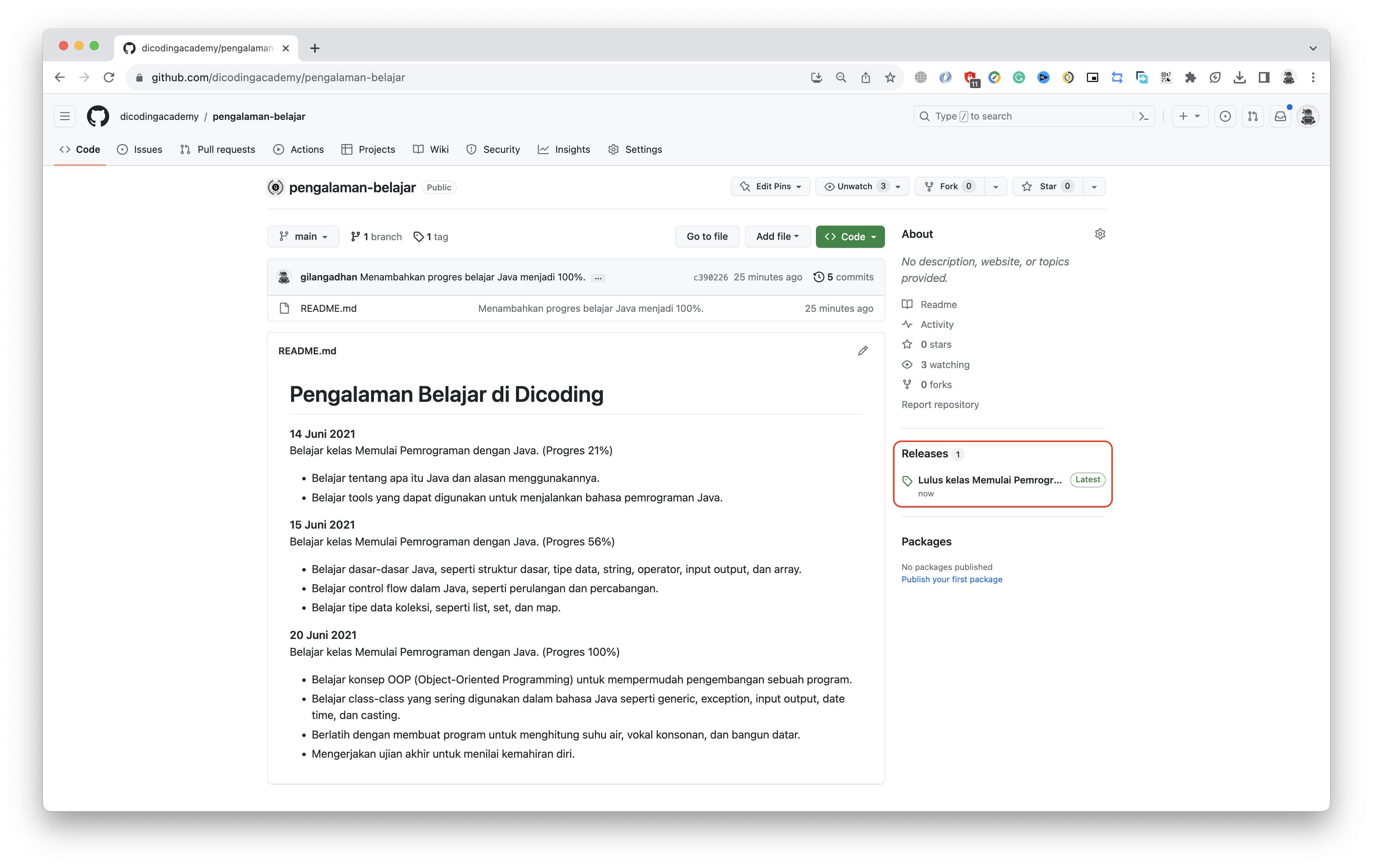 Persiapan Studi Kasus Pengalaman Belajar | Belajar Dasar Git dengan GitHub | Dicoding Indonesia