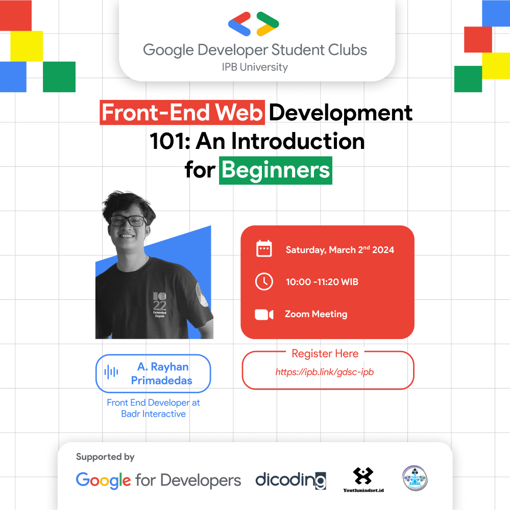 Front-End Web Development 101: An Introduction for Beginners - Dicoding ...