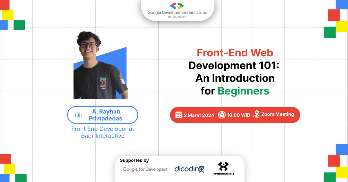 Front-End Web Development 101: An Introduction for Beginners - Dicoding ...