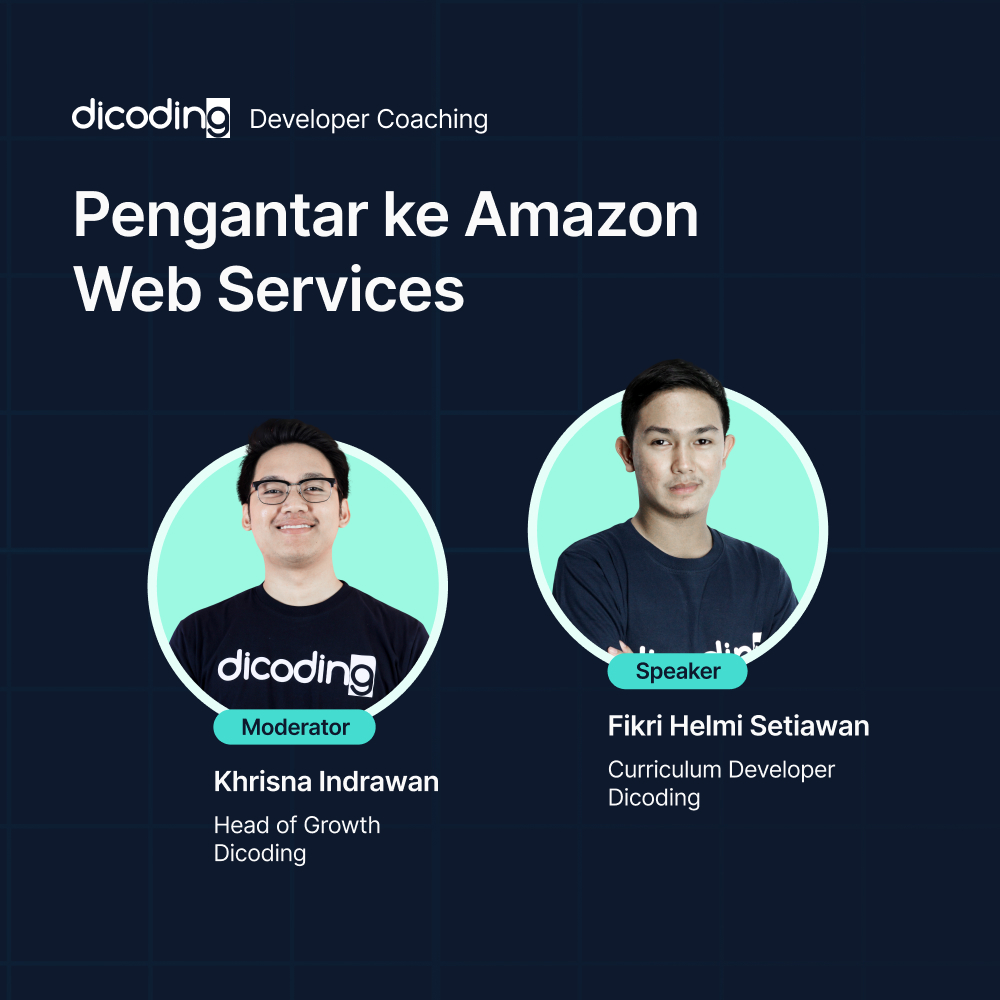 Dicoding Developer Coaching 45 BackEnd Pengantar ke Amazon 